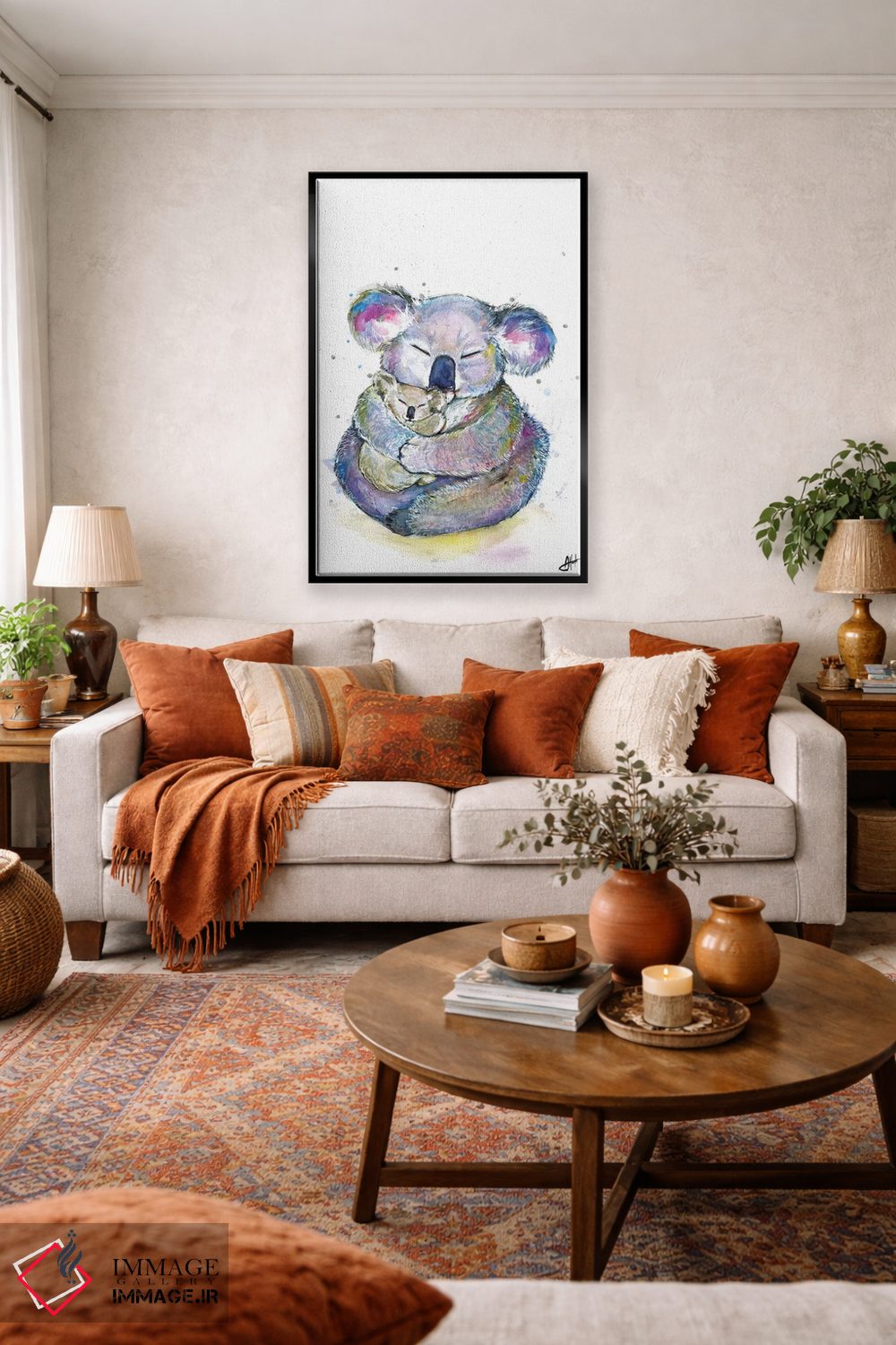 تابلو دکوراتیو کوآلاهای بغلی اثر مارک آلانته - D6B