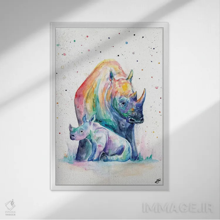 تابلو دکوراتیو پناهگاه اثر مارک آلانته - نمای قابدار سفید