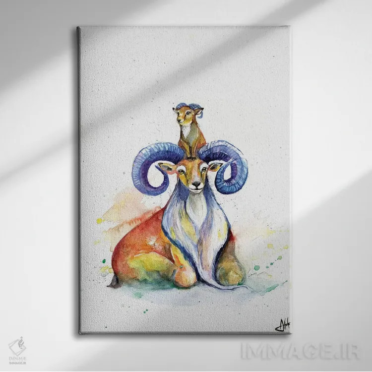 تابلو دکوراتیو اوریال عجیب اثر مارک آلانته - نمای روبهرو روی دیوار