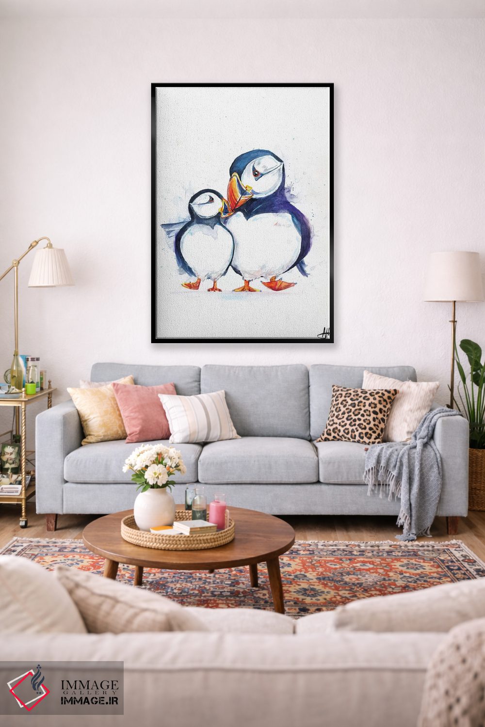تابلو دکوراتیو پافین های رژه رو اثر مارک آلانته - D2B