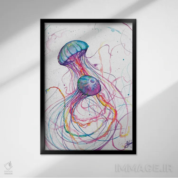 تابلو دکوراتیو خیلی حسودی اثر مارک آلانته - نمای قابدار مشکی