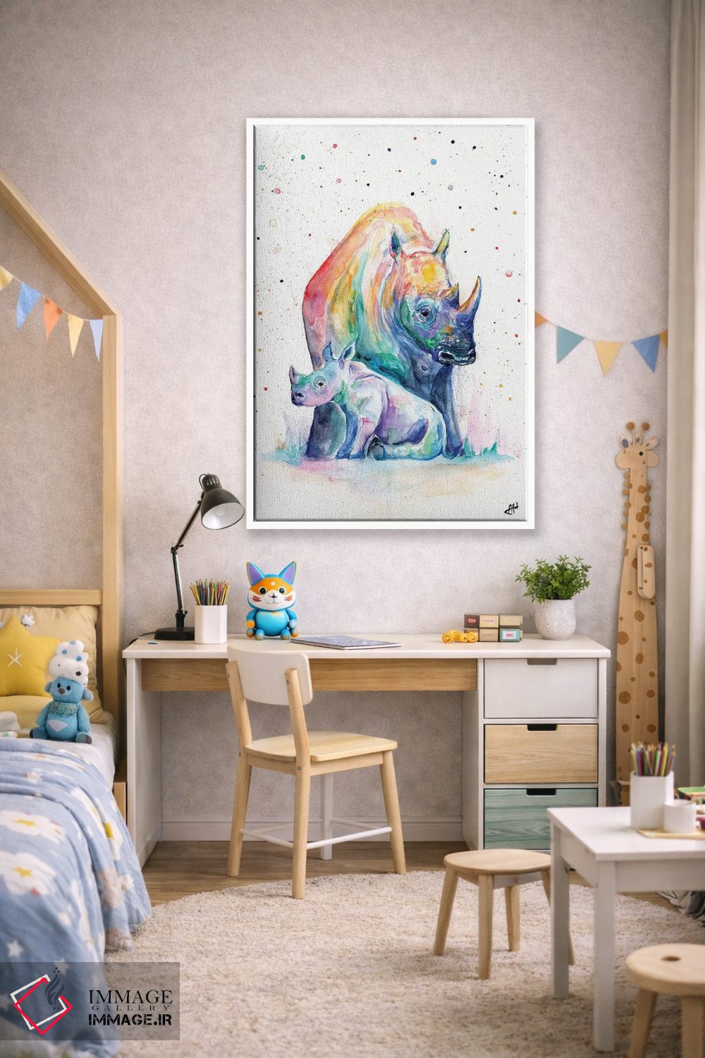 تابلو دکوراتیو پناهگاه اثر مارک آلانته - D1W