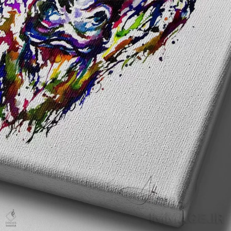 تابلو دکوراتیو فیلسوف اثر مارک آلانته - نمای نزدیک بافت بوم