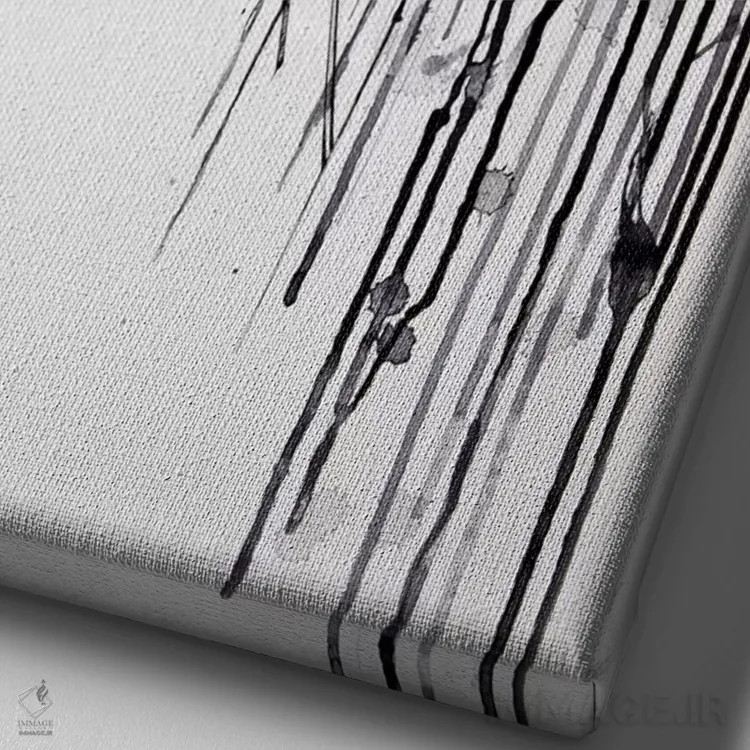تابلو دکوراتیو بازپس گرفته شده اثر مارک آلانته - نمای نزدیک بافت بوم