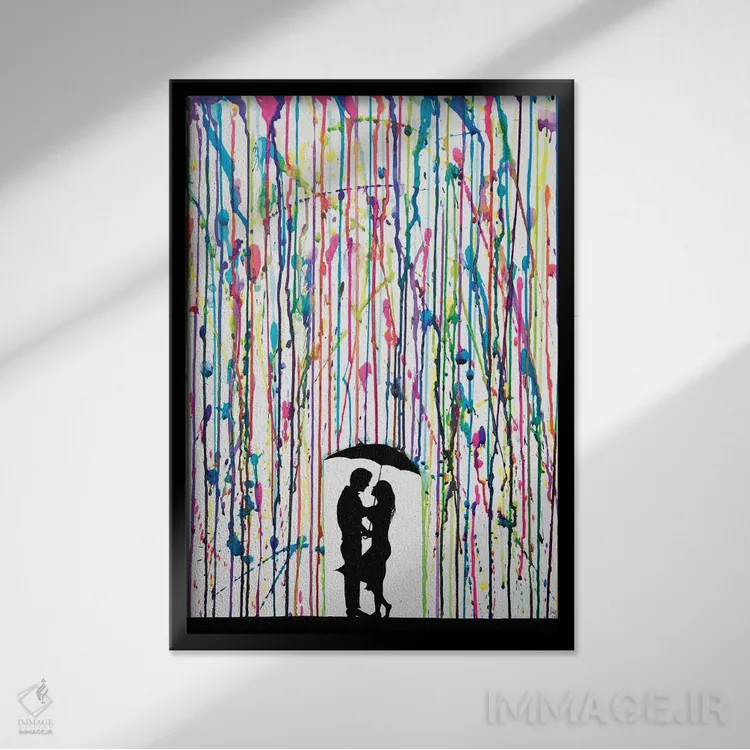 تابلو دکوراتیو لبه پرتگاه اثر مارک آلانته - نمای قابدار مشکی