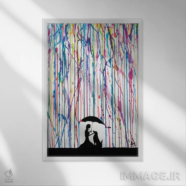 تابلو دکوراتیو سمپره اثر مارک آلانته - نمای قابدار سفید