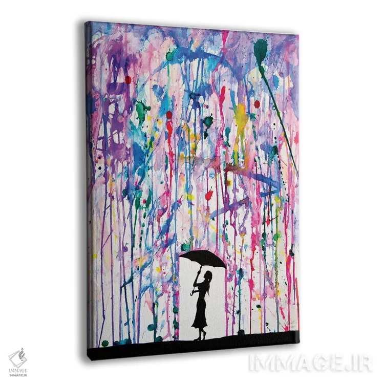 تابلو دکوراتیو سیلاب اثر مارک آلانته - نمای پرسپکتیو محصول