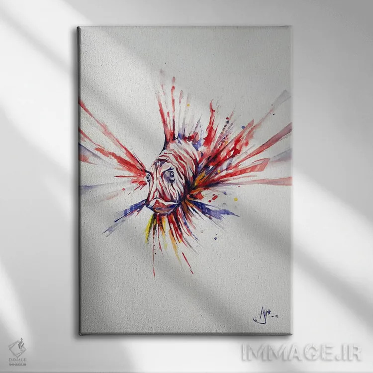 تابلو دکوراتیو پتریوس اثر مارک آلانته - نمای روبهرو روی دیوار