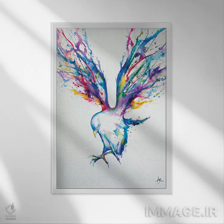 تابلو دکوراتیو آشیل اثر مارک آلانته - نمای قابدار سفید