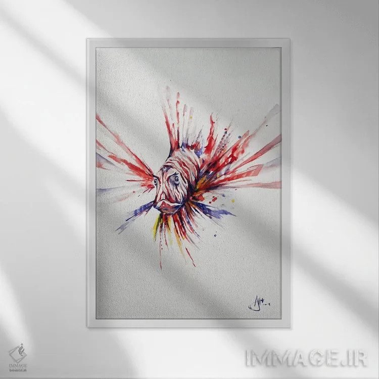 تابلو دکوراتیو پتریوس اثر مارک آلانته - نمای قابدار سفید