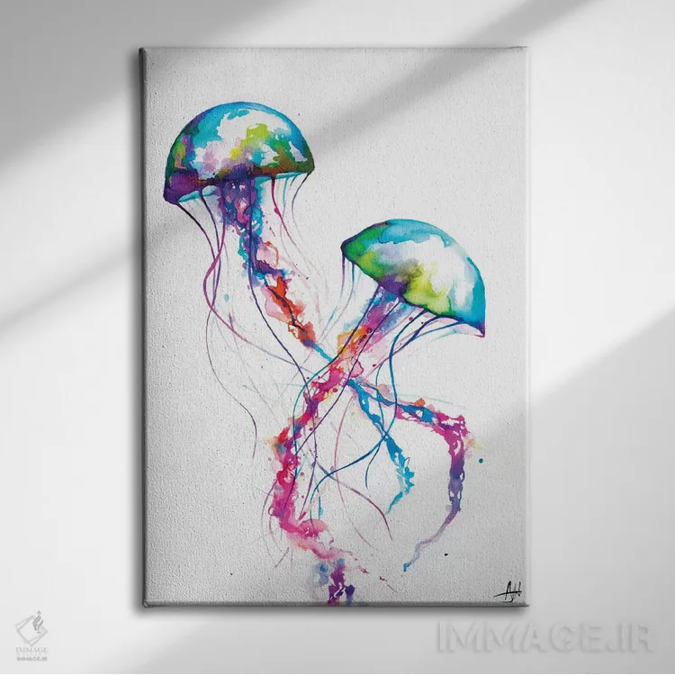 تابلو دکوراتیو ناراسومس اثر مارک آلانته - نمای روبهرو روی دیوار