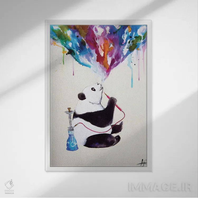 تابلو دکوراتیو چای اثر مارک آلانته - نمای قابدار سفید