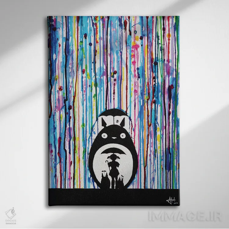 تابلو دکوراتیو همسایه ها اثر مارک آلانته - نمای روبهرو روی دیوار