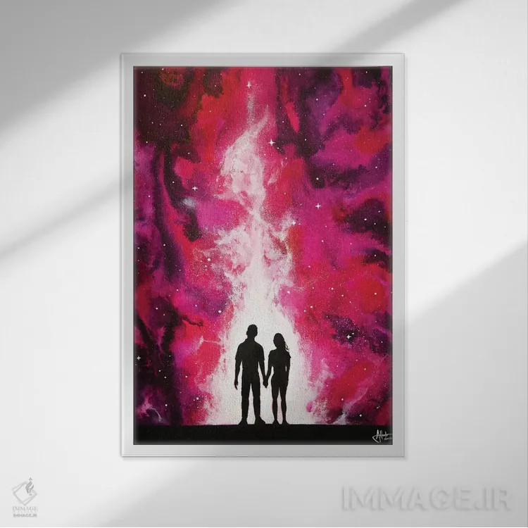 تابلو دکوراتیو رویاپردازان اثر مارک آلانته - نمای قابدار سفید