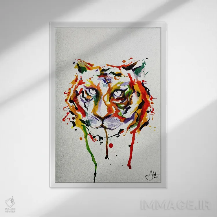 تابلو دکوراتیو دمتر اثر مارک آلانته - نمای قابدار سفید