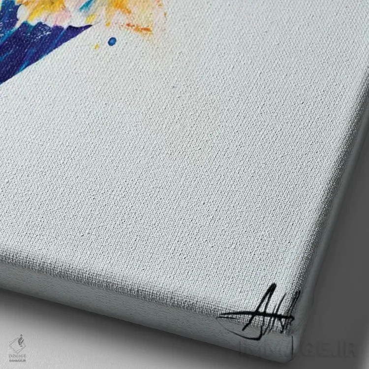 تابلو دکوراتیو هکتور اثر مارک آلانته - نمای نزدیک بافت بوم