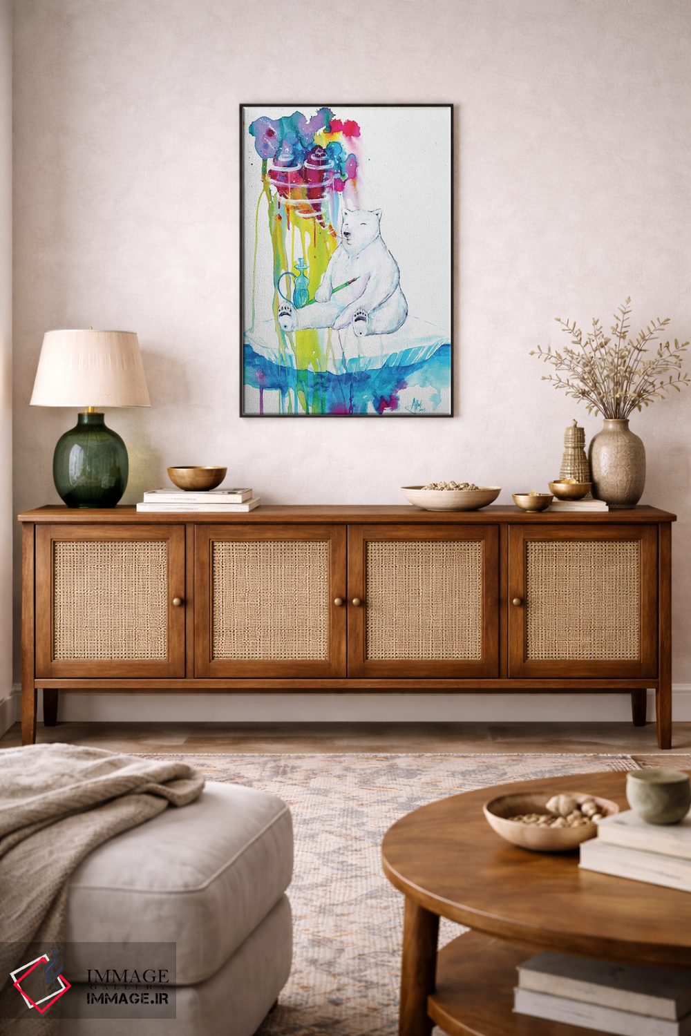 تابلو دکوراتیو نعنا اثر مارک آلانته - D3B