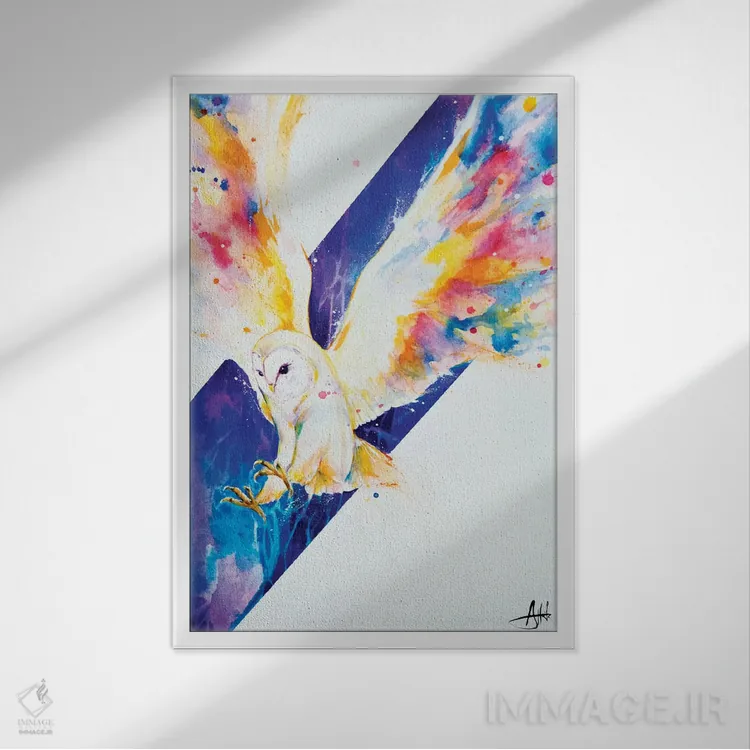 تابلو دکوراتیو هکتور اثر مارک آلانته - نمای قابدار سفید