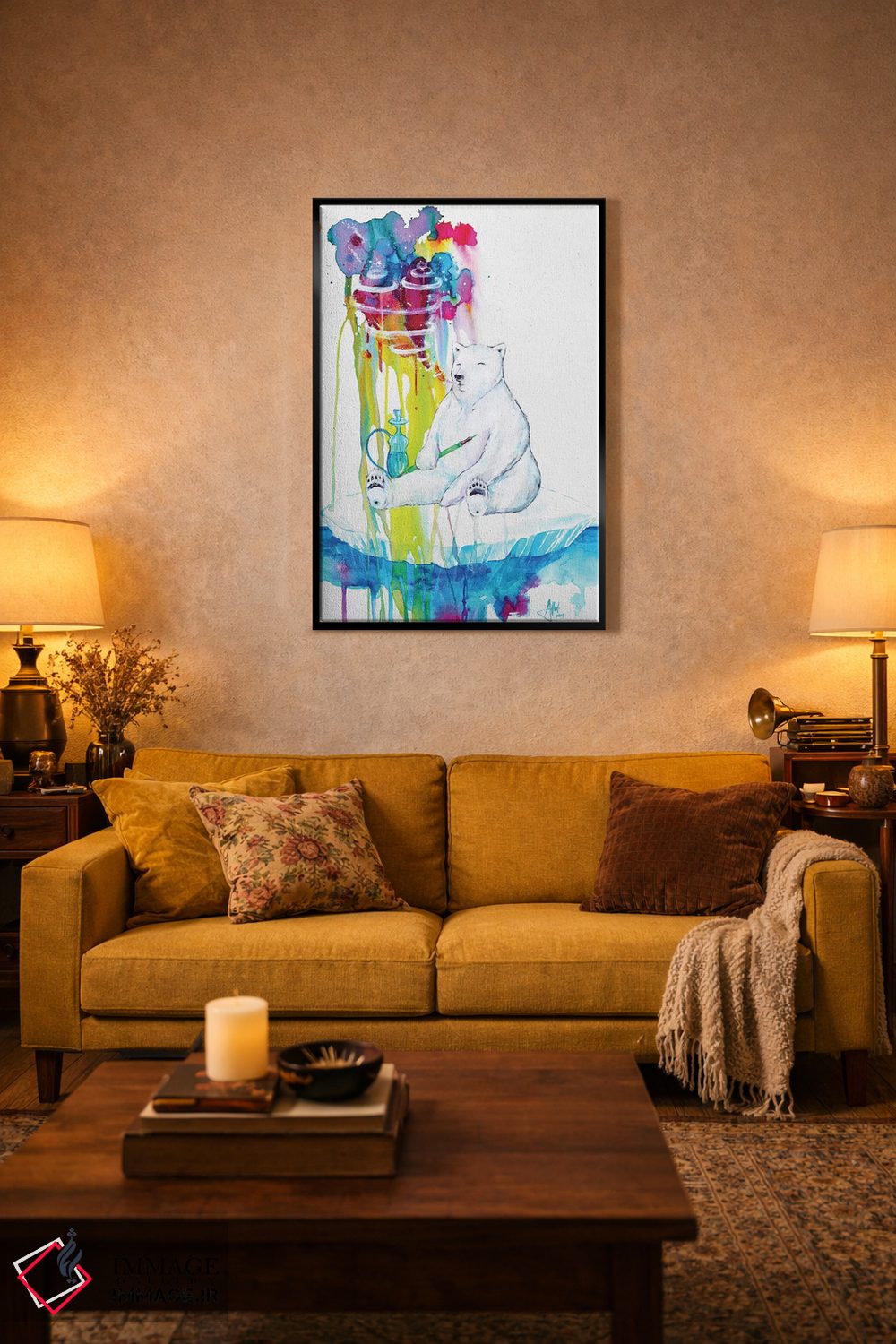 تابلو دکوراتیو نعنا اثر مارک آلانته - D2B