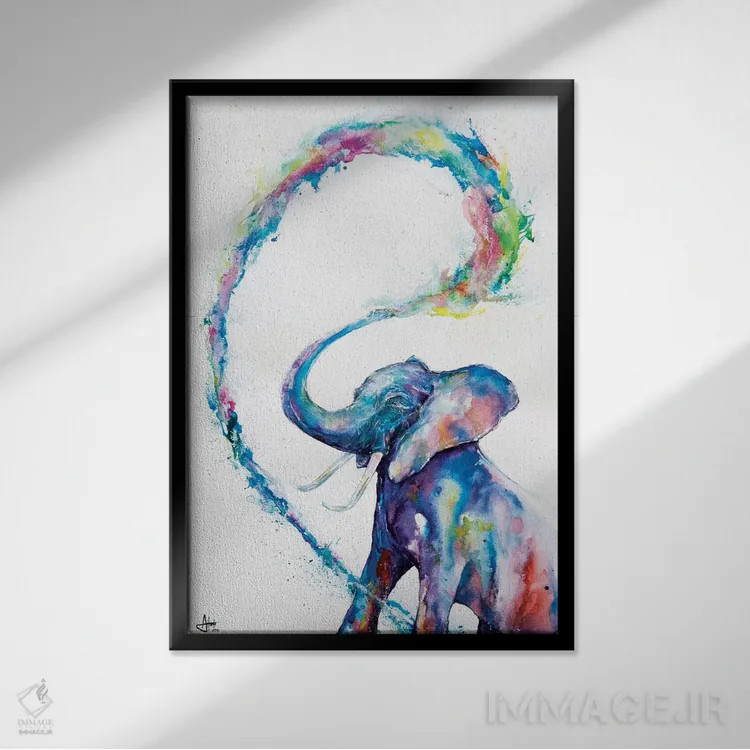 تابلو دکوراتیو وریس اثر مارک آلانته - نمای قابدار مشکی