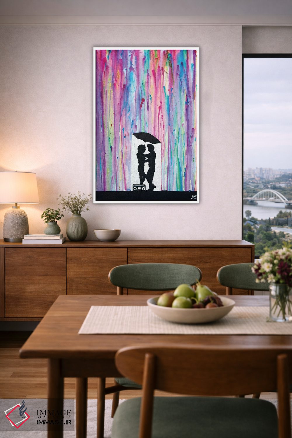 تابلو دکوراتیو آدامس بادکنکی اثر مارک آلانته - D6W