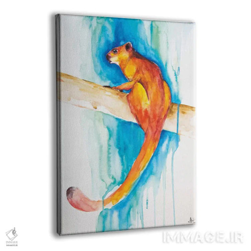 تابلو دکوراتیو سنجاب پرنده قرمز غول پیکر اثر مارک آلانته - نمای پرسپکتیو محصول