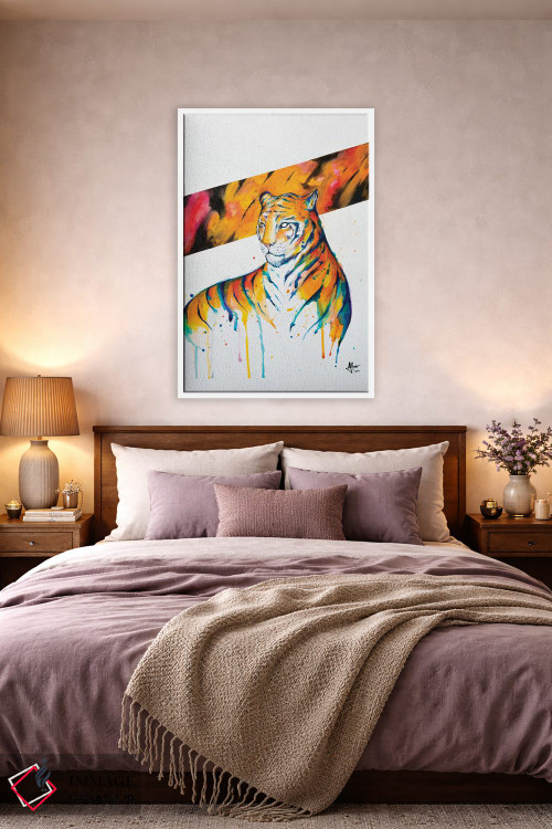 تابلو دکوراتیو درخشان شعله ور اثر مارک آلانته - D2W