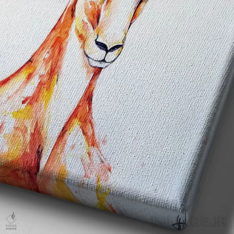 تابلو دکوراتیو قلعه اثر مارک آلانته - نمای نزدیک بافت بوم