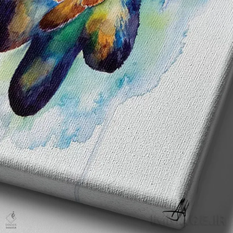 تابلو دکوراتیو به رویا ادامه بده اثر مارک آلانته - نمای نزدیک بافت بوم