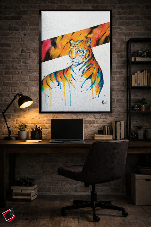 تابلو دکوراتیو درخشان شعله ور اثر مارک آلانته - D5B