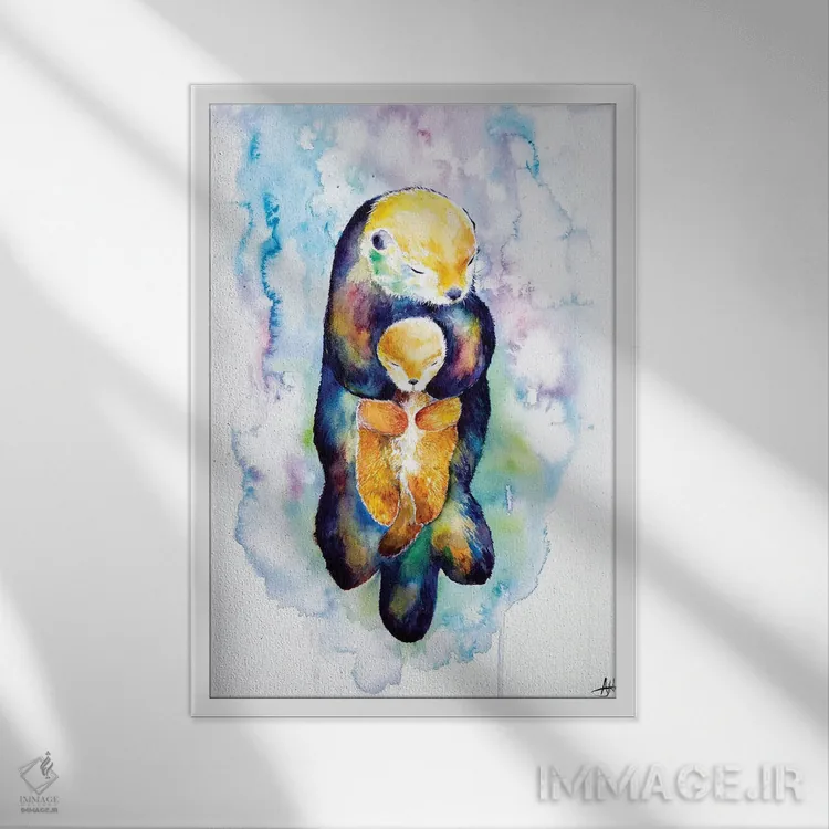 تابلو دکوراتیو به رویا ادامه بده اثر مارک آلانته - نمای قابدار سفید