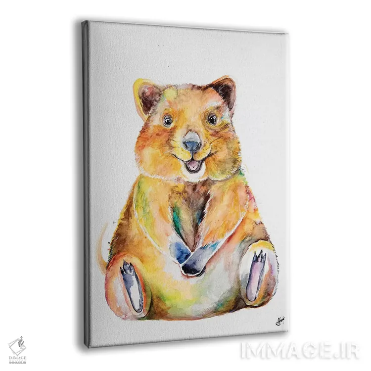 تابلو دکوراتیو کوکا اثر مارک آلانته - نمای پرسپکتیو محصول