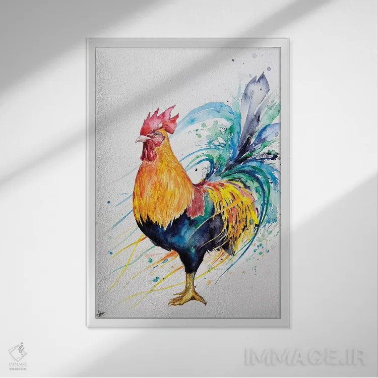 تابلو دکوراتیو توده هیزم اثر مارک آلانته - نمای قابدار سفید