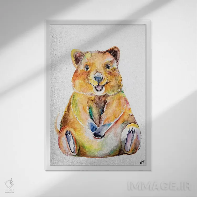 تابلو دکوراتیو کوکا اثر مارک آلانته - نمای قابدار سفید