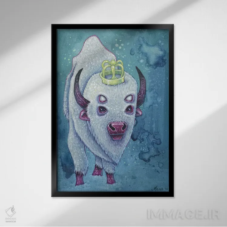 تابلو دکوراتیو بوری اثر مگان ماژوسکی - نمای قابدار مشکی