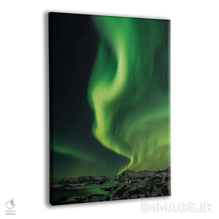 تابلو دکوراتیو شفق شمالی اثر مارکو کارماسی - نمای پرسپکتیو محصول