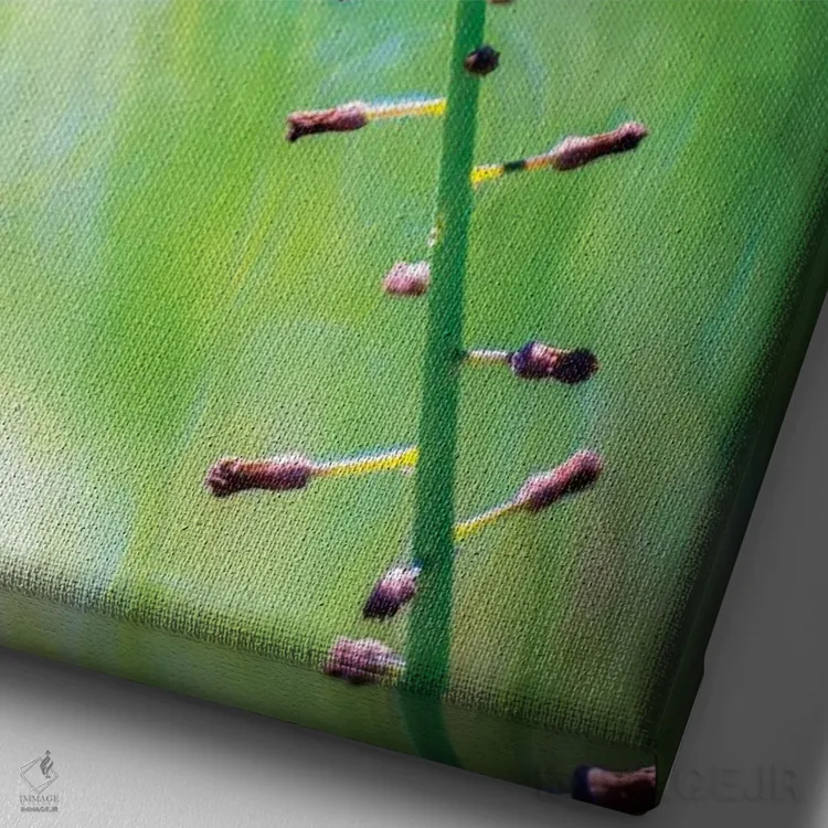 تابلو دکوراتیو گل بنفش اثر مارکو کارماسی - نمای نزدیک بافت بوم