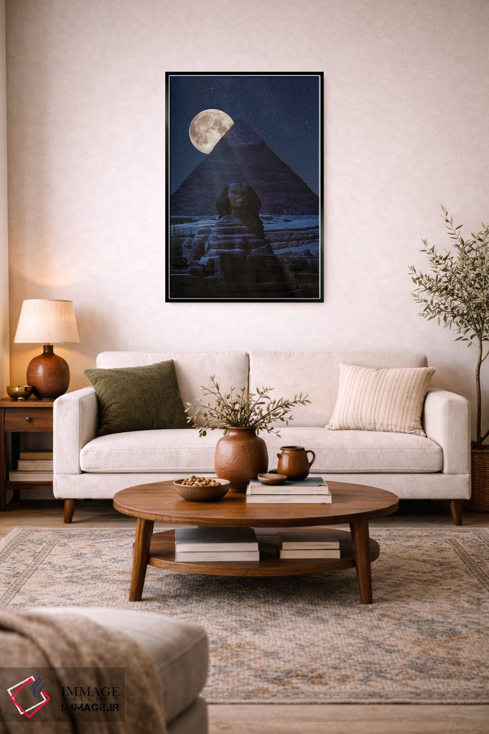 تابلو دکوراتیو سوی تاریک هرم اثر مارکو کارماسی - D5B