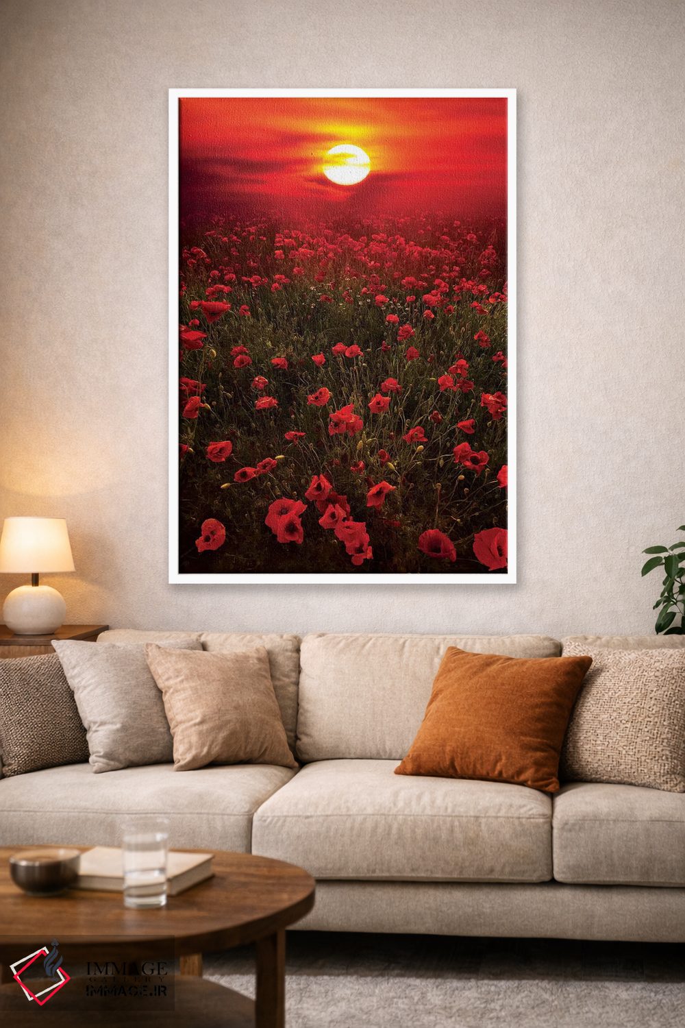 تابلو دکوراتیو غروب گرم اثر مارکو کارماسی - D1W