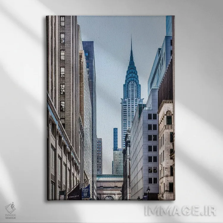 تابلو دکوراتیو کاخ کریستال نیویورک اثر مارکو کارماسی - نمای روبهرو روی دیوار
