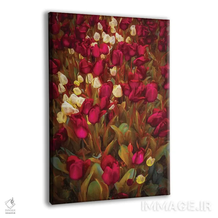 تابلو دکوراتیو لاله ها اثر مارکو کارماسی - نمای پرسپکتیو محصول