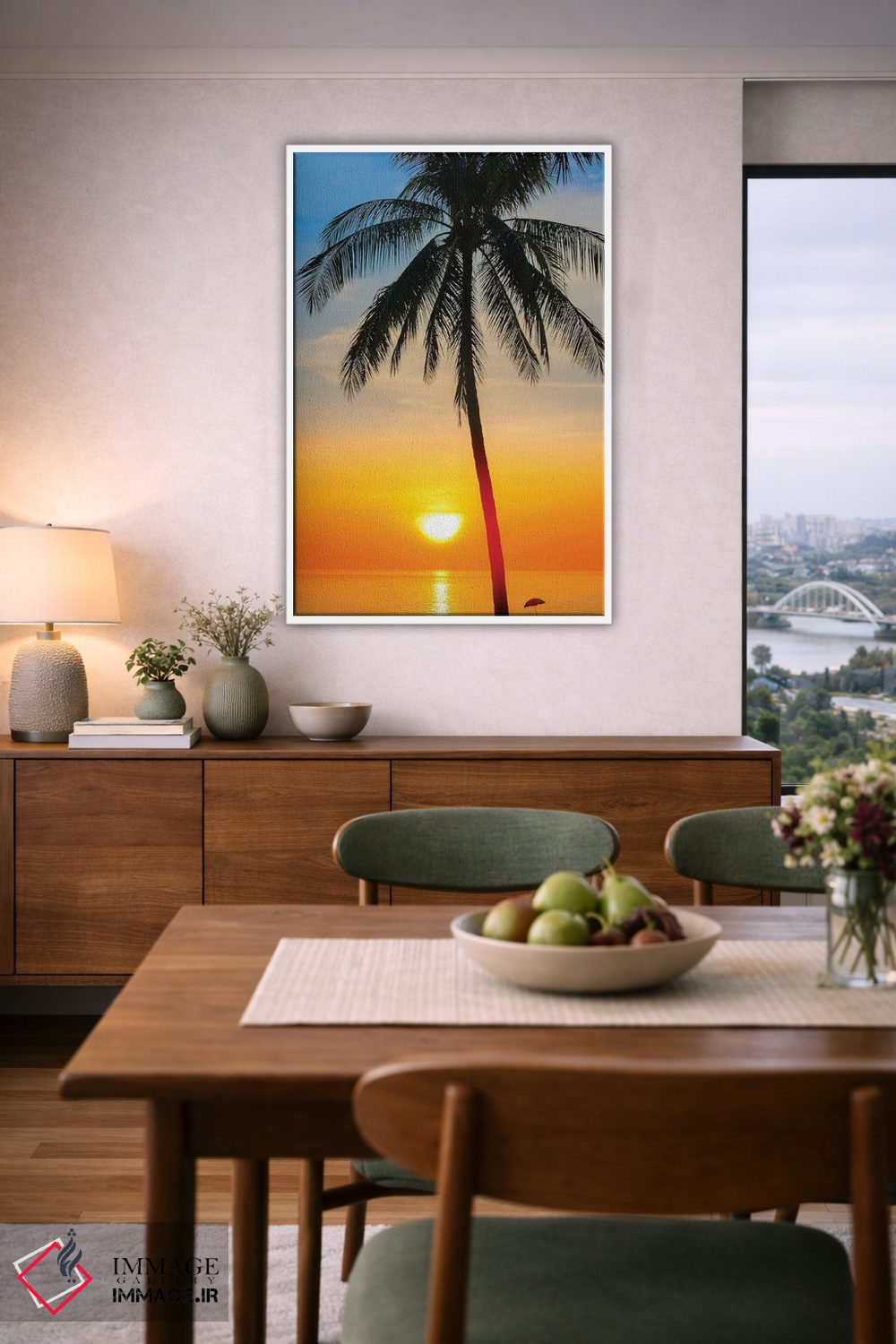 تابلو دکوراتیو غروب تایلند اثر مارکو کارماسی - D6W