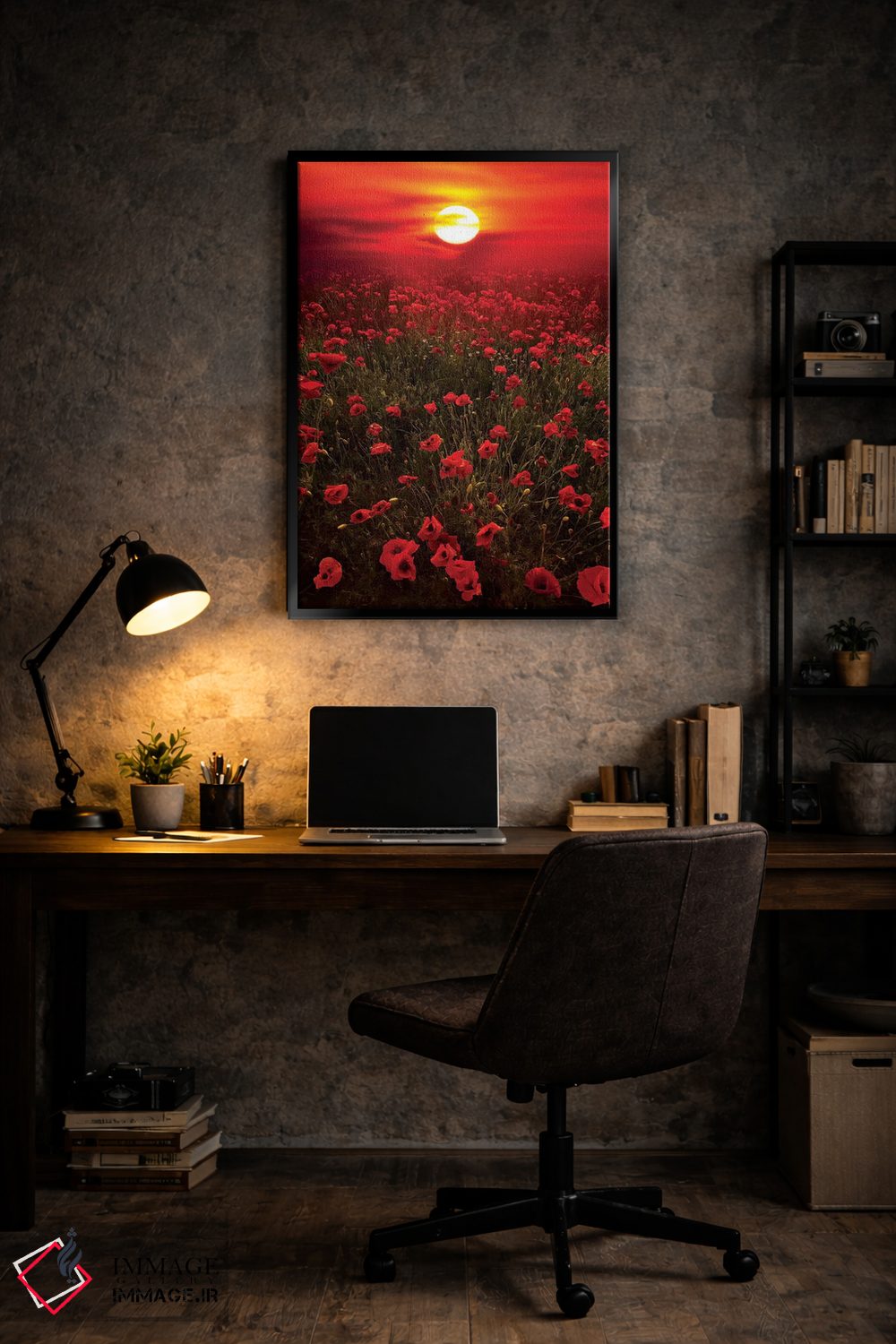 تابلو دکوراتیو غروب گرم اثر مارکو کارماسی - D6B