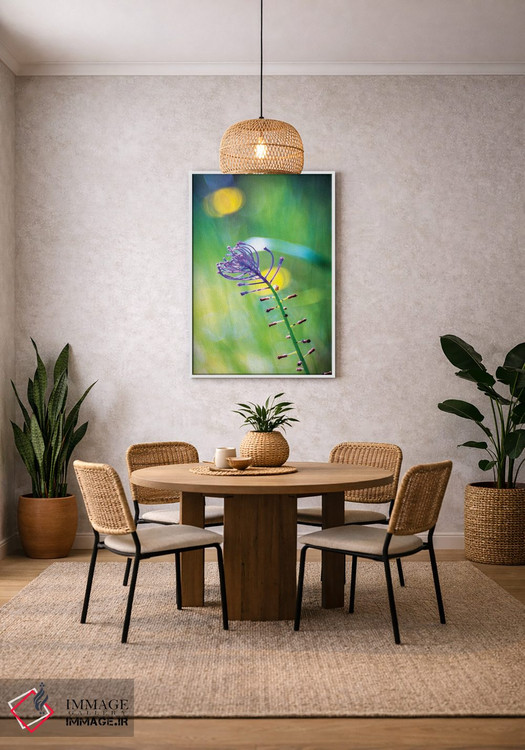 تابلو دکوراتیو گل بنفش اثر مارکو کارماسی - D3W