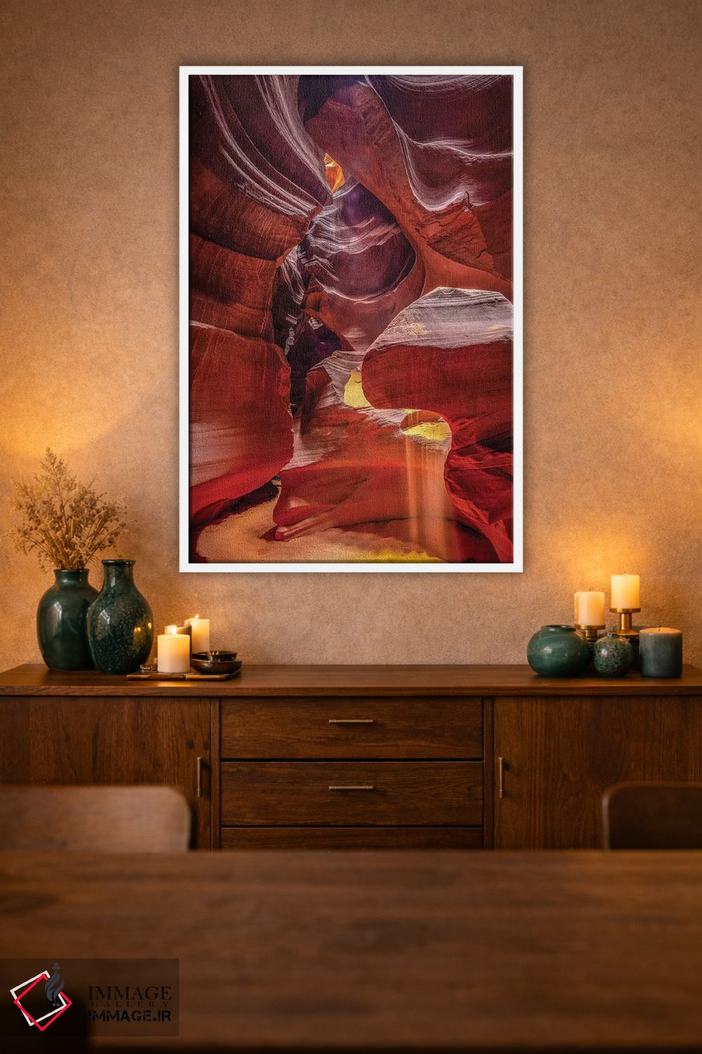 تابلو دکوراتیو شن طلایی اثر مارکو کارماسی - D2W