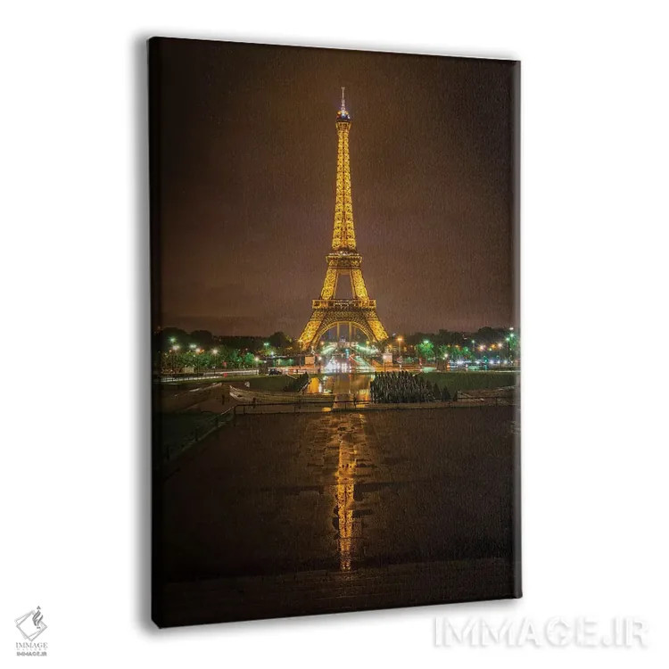 تابلو دکوراتیو انعکاس برج طلایی اثر مارکو کارماسی - نمای پرسپکتیو محصول