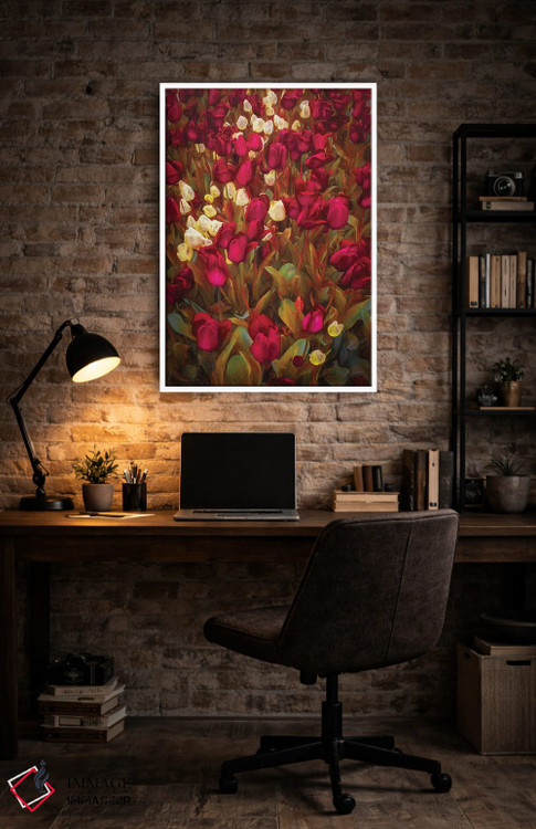 تابلو دکوراتیو لاله ها اثر مارکو کارماسی - D4W