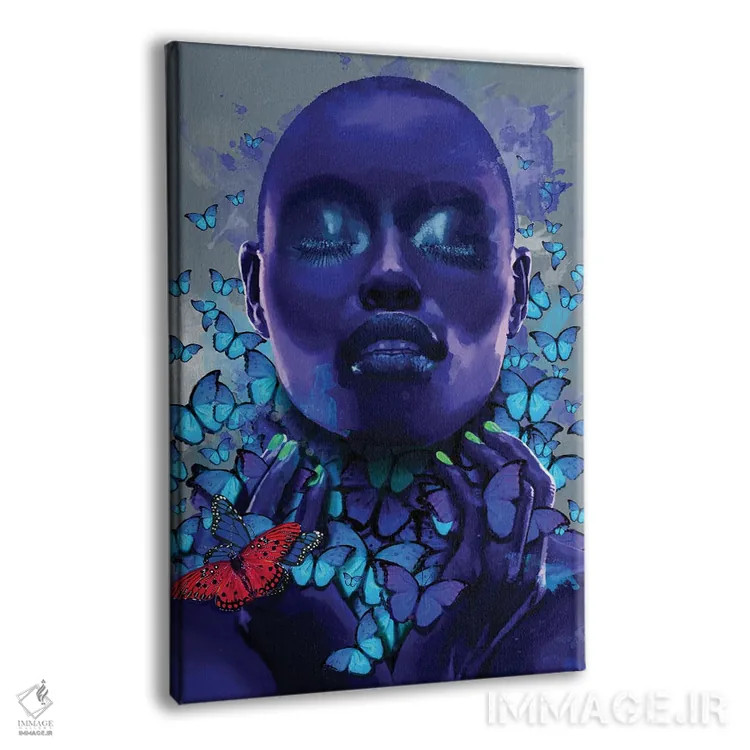 تابلو مدرن زیبایی سیاه V اثر مارسیا آلک - نمای پرسپکتیو محصول