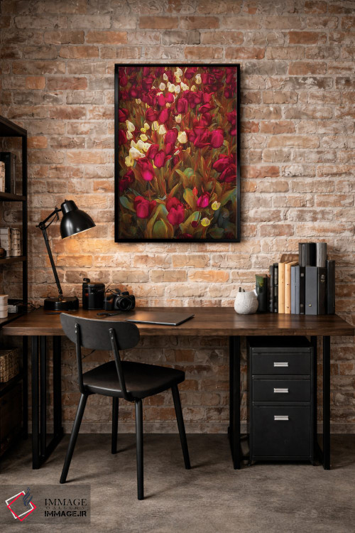 تابلو دکوراتیو لاله ها اثر مارکو کارماسی - D5B