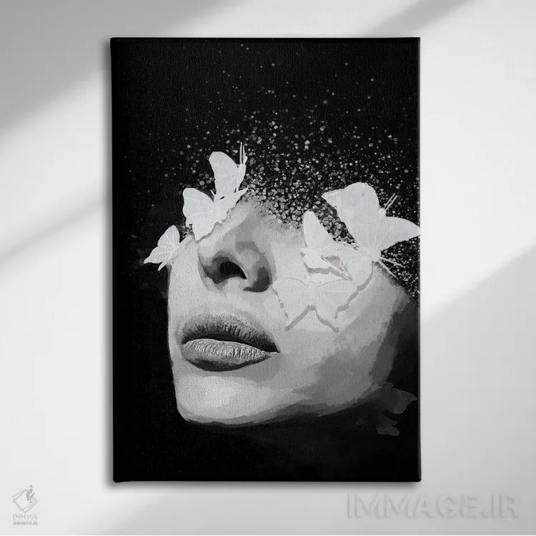 تابلو مدرن انتزاعی VII اثر مارسیا آلک - نمای روبهرو روی دیوار